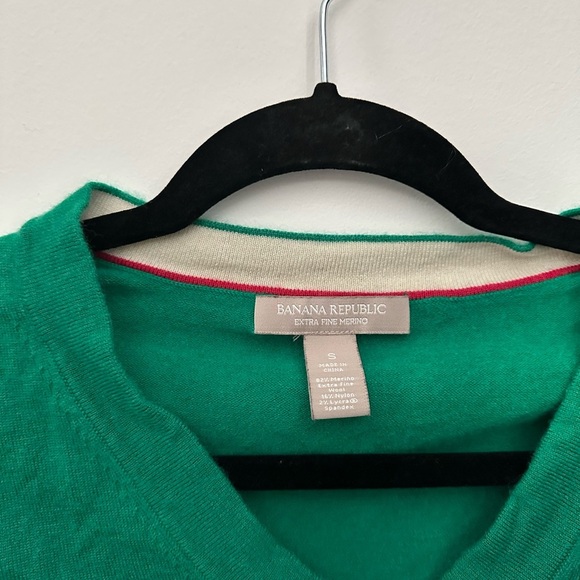 Banana Republic Green Scoop Neck Sweater — Size S - Picture 4 of 4